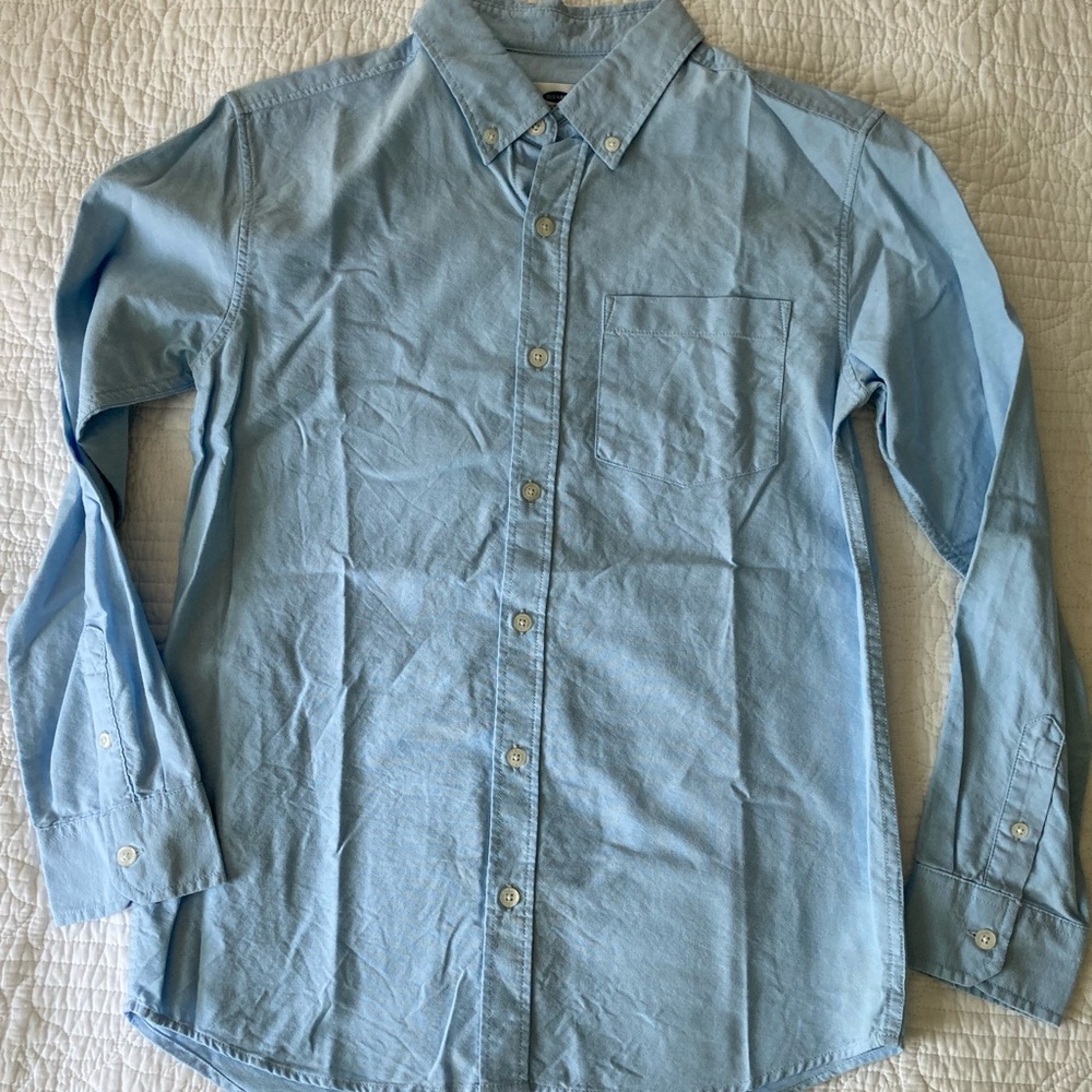 Old Navy Boy’s Blue Button Down Shirt